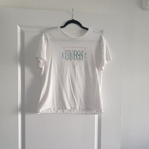 GUESS White Graphic Tee